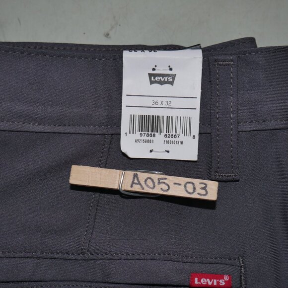 Levi's XX Chino Standard Tech Men's Pants 36x32 Performance Stretch Gray - Picture 6 of 12